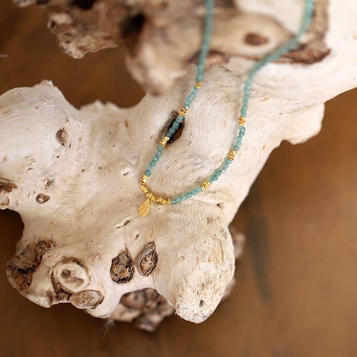 Chocker Necklace Aventurine for wholesale by MOONSOON