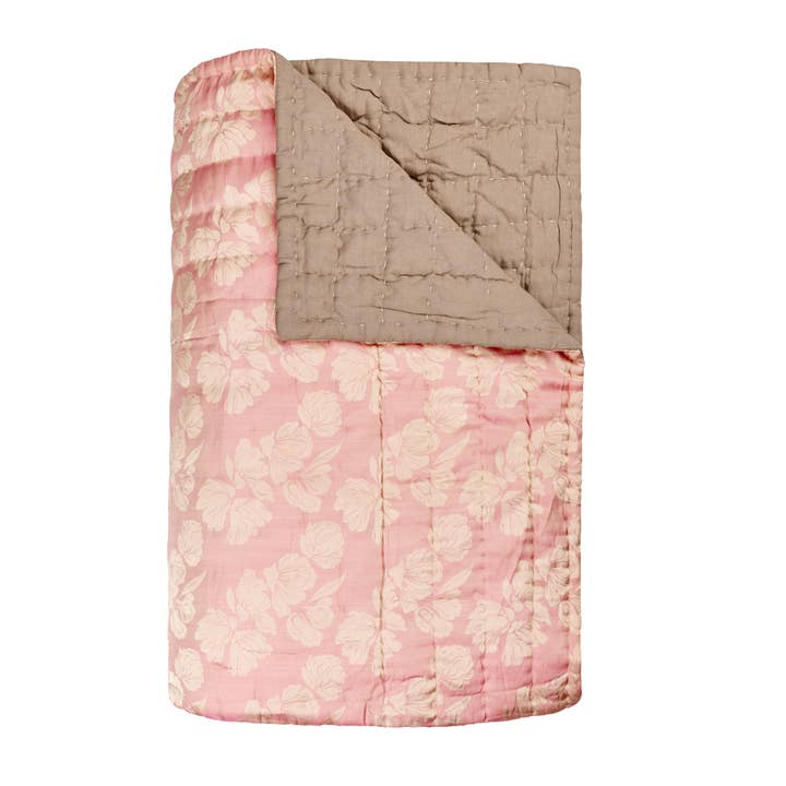 Hand Quilt Kasta | Brown för wholesale av The Annam House