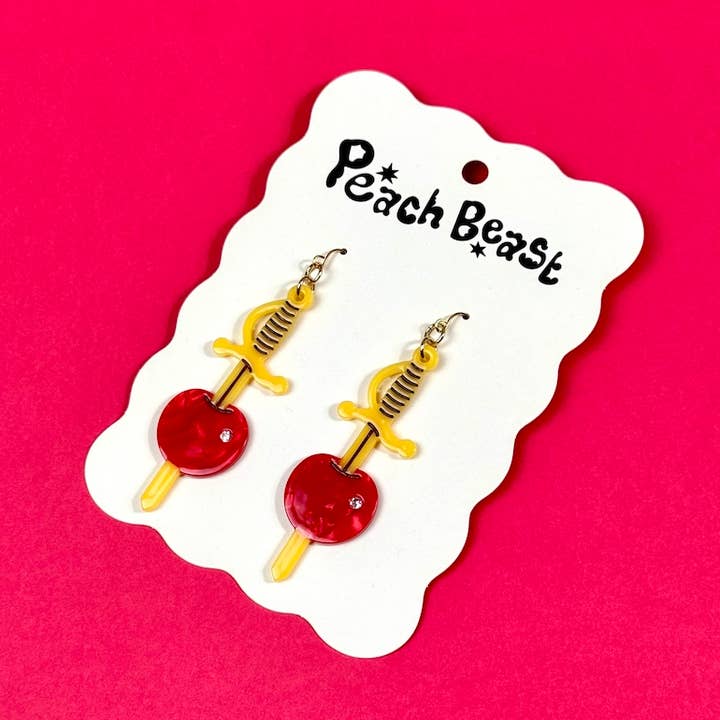 Cherry Garnish Statement Earrings for wholesale by Peach Beast