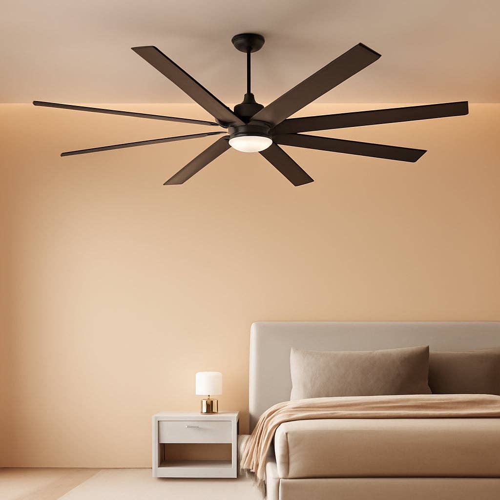 65 Inch Ceiling Fan With Lights Remote Black Indoor Outdoor for wholesale on Faire0