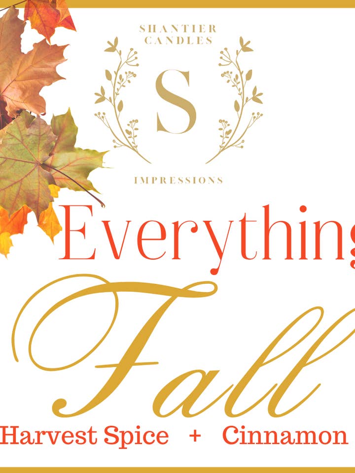 Everything Fall Luxury Candle for wholesale by Shantier Candles Co.