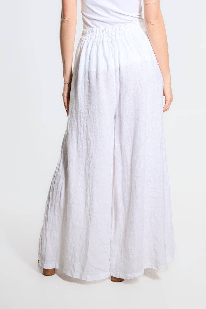 TINA Stephens Italy/Tees By Tina - Vente Pantalon – femme - Pantalon large en lin Angelena (PL187)10