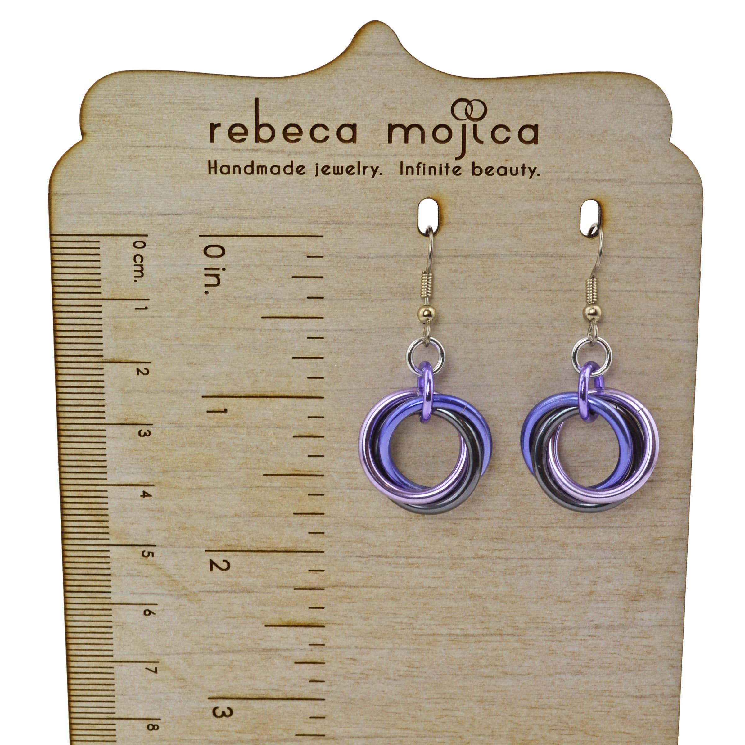 Rebeca Mojica Jewelry - Wholesale Dangle Earrings - Knotted Metal Large Knot Earring - Seashell4