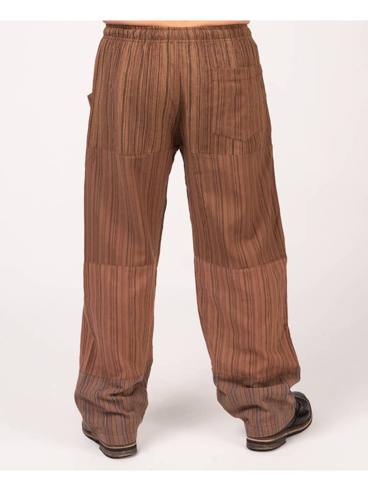 Soul Flower - Wholesale Pants - Women's - Patchwork Pants - Brown6