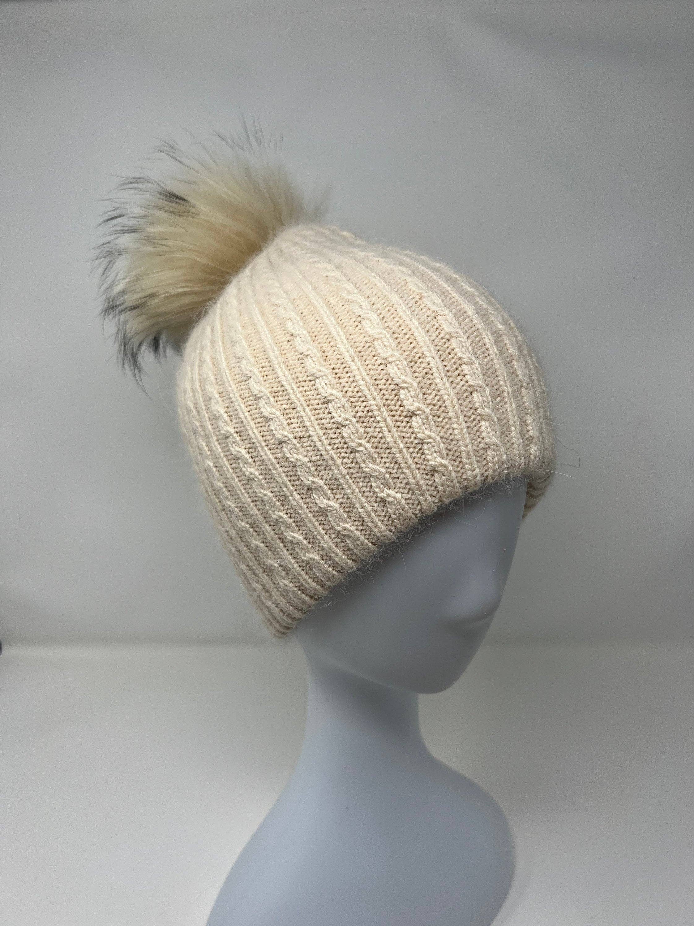 FanakoStudioNYC - Wholesale Beanie - Women's - New, Angora Rabbit Fur And Cashmere Beanie. Winter Beanies Hat For Women.christmas Gift2