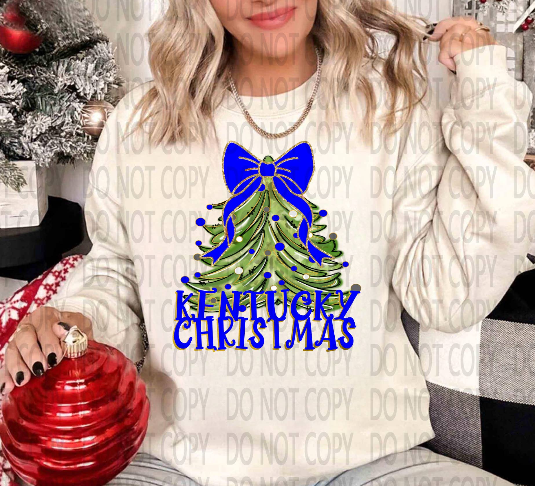 403 Designs - Wholesale Sublimation Transfer - Kentucky Christmas Tree- DTF Transfer