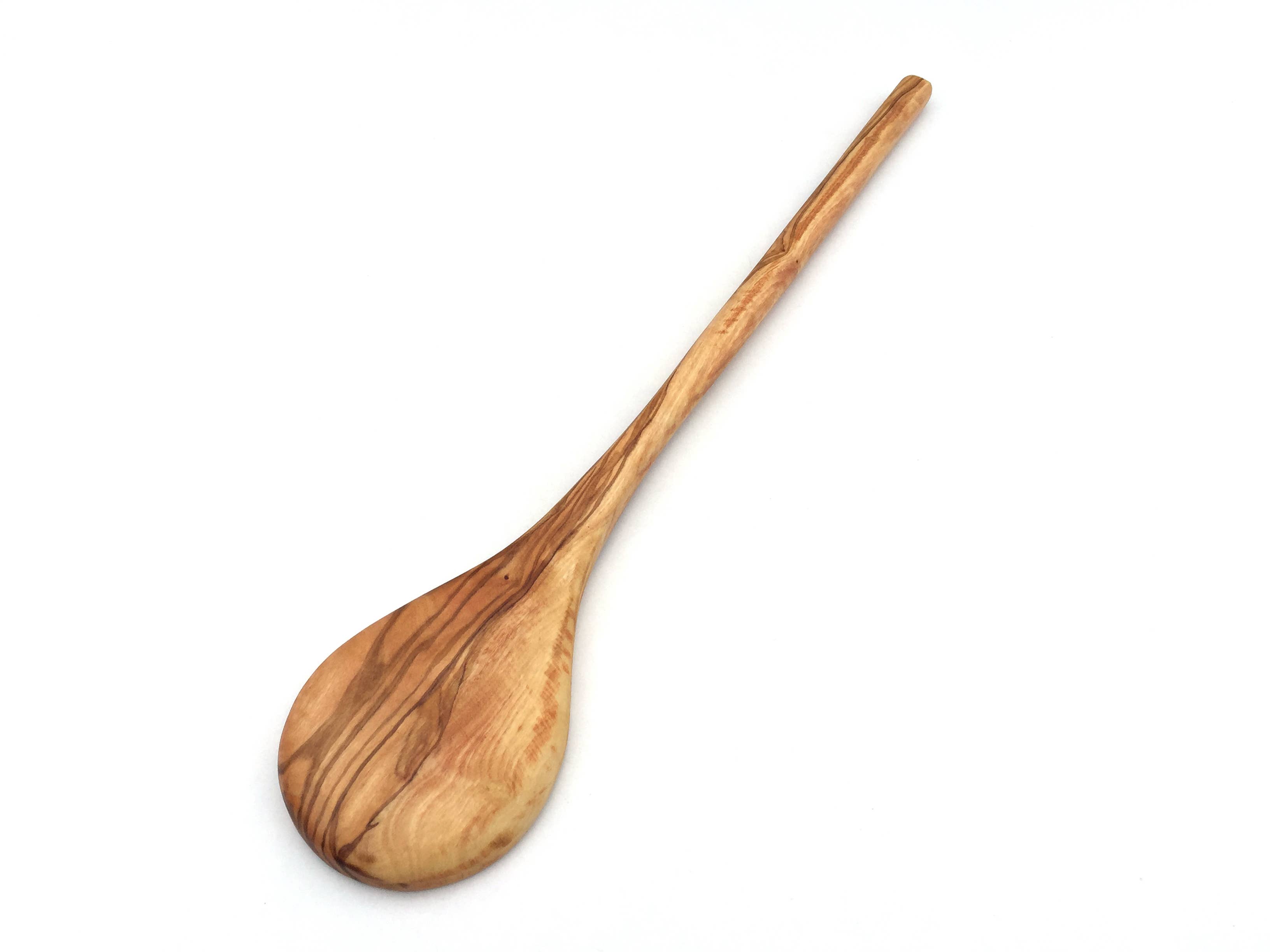 medina mood - Vendita all'ingrosso Cucchiai da cucina - Cucchiaio da cucina con manico rotondo in legno di ulivo4