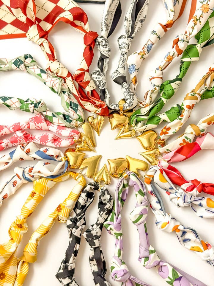 Collar de bufanda anudada (varios colores) para venta al por mayor de Tacklebox Jewelry