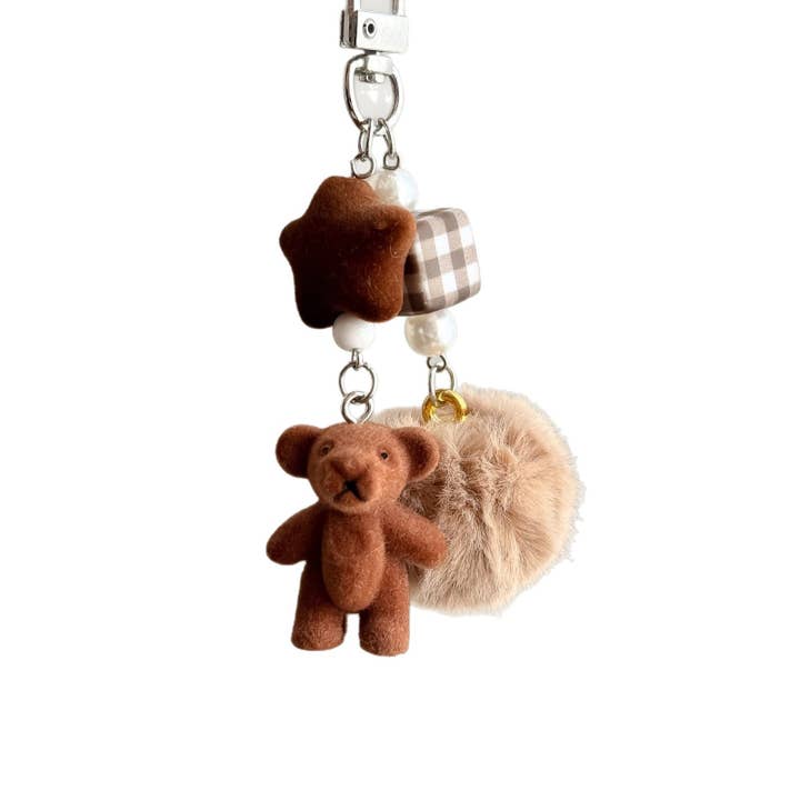 Ornaments-little bear pendant plush toy dog keychain for wholesale by Eagle Crest Industries Inc.
