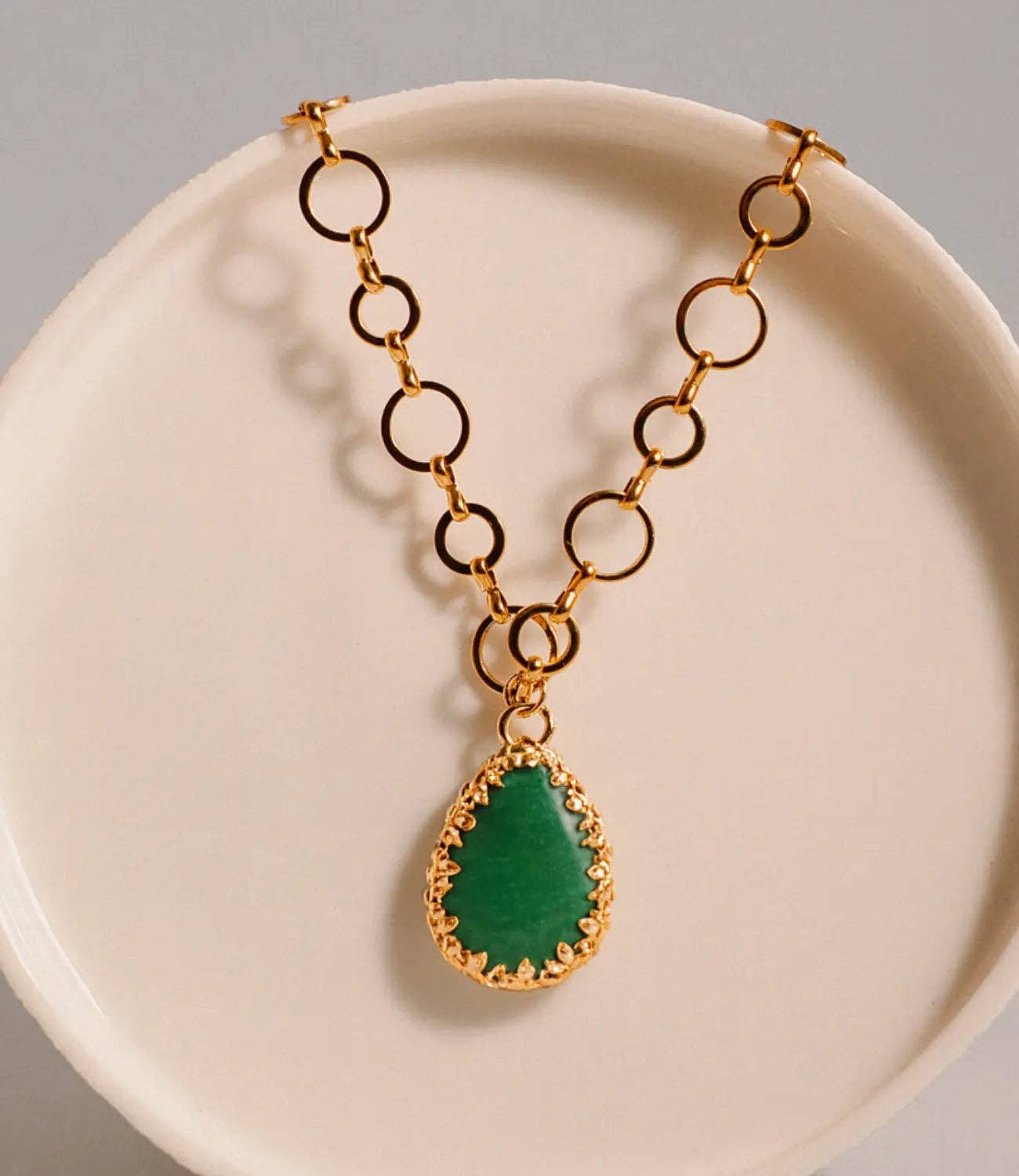 PHOEBE´S - Wholesale Pendant/Charm Necklace - Collar de acero inoxidable con piedra natural4