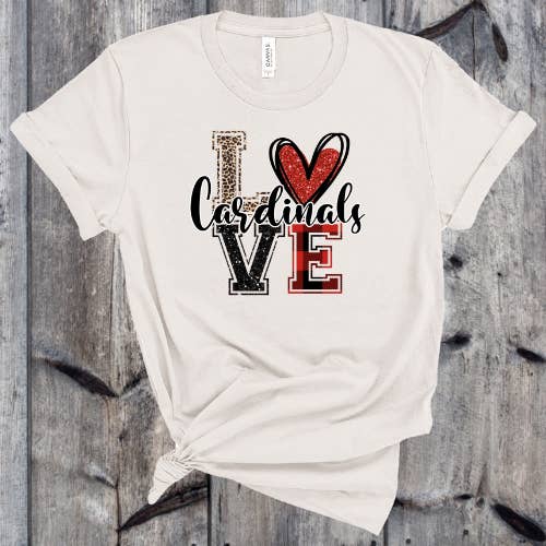 Love Cardinals for wholesale by Sikkema Tees