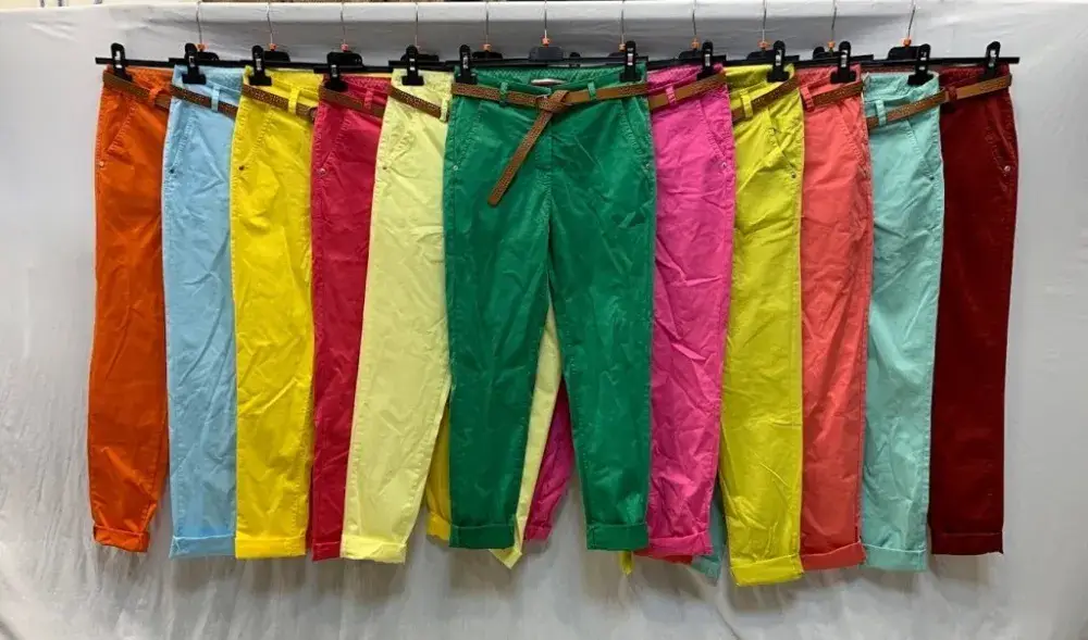 Mimi & Gogo - Vente Pantalon – femme - Pantalon chino 4 taille@2906 chino4Taille S-M-L-XL5