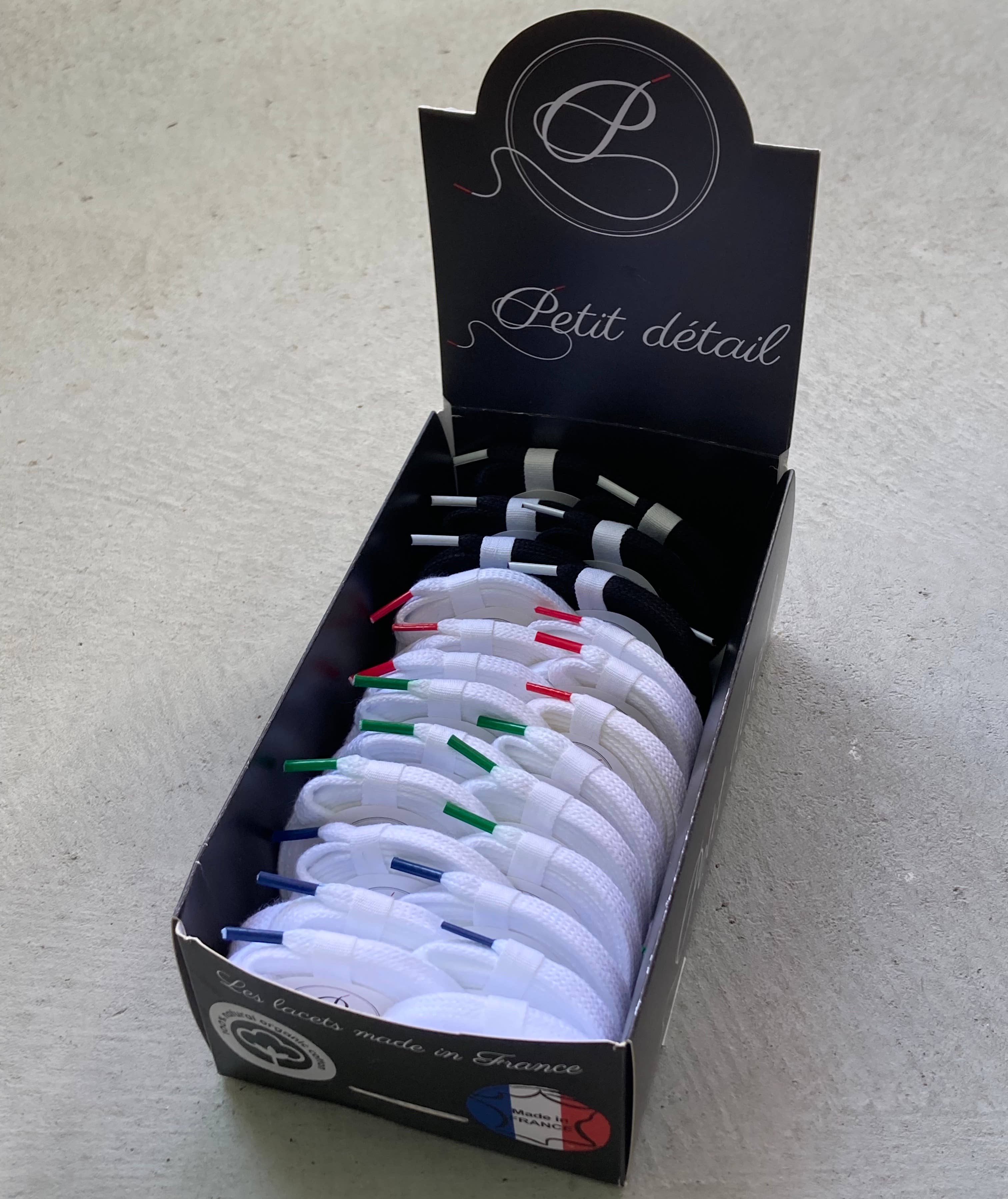 Petit détail - Wholesale Shoelaces - Unisex - Starter-pack Bio Laces - The Tips - 25 pairs