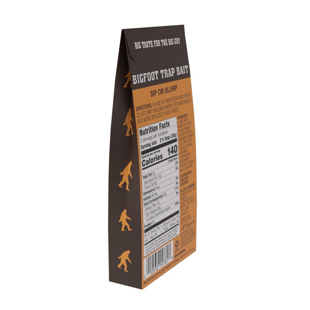 McSteven's - Wholesale Hot Cocoa Mix/Kit - Bigfoot Trap Bait Chocolate Soup (2.5oz Tent Boxes)8