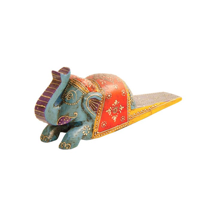 Namaste - Wholesale Door stop - Wooden Elephant Door Stopper2