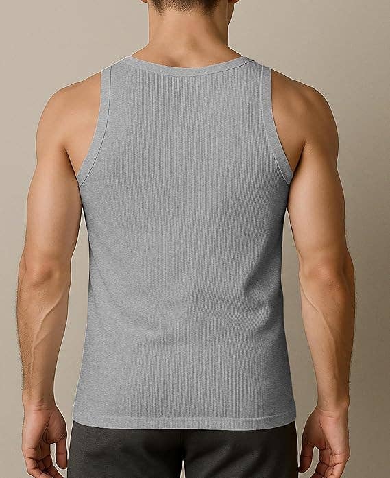 I-Wear Brands - Wholesale Tank Top - Men's - 12 Pack Men's 100% Cotton Ribbed Tank Top A-Shirt Undershirt12