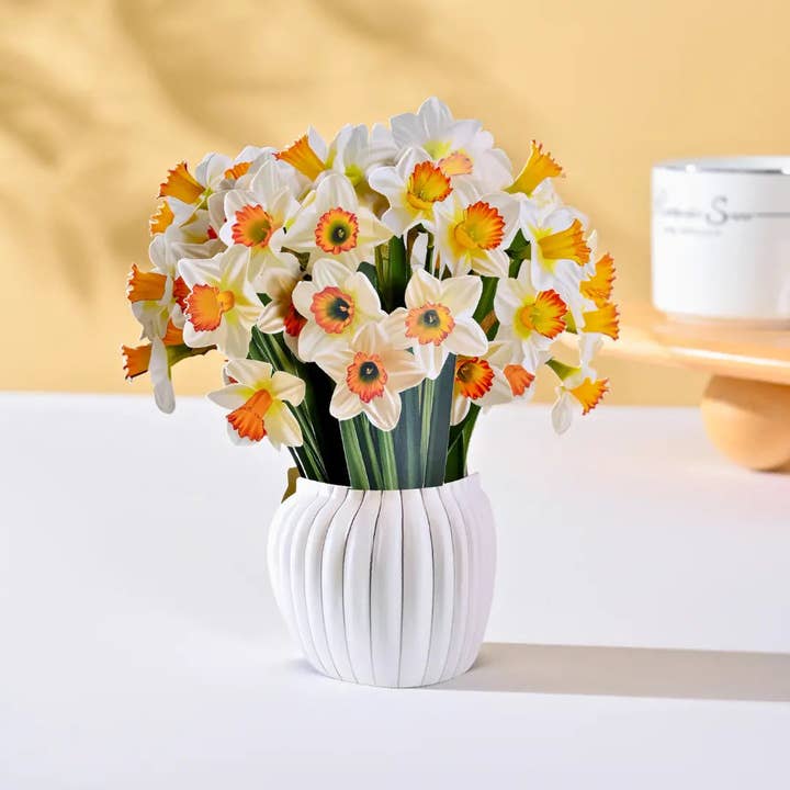 PetalPal - Wholesale Artificial Flowers - Mini Daffodil Bloom Pop-Up Bouquet