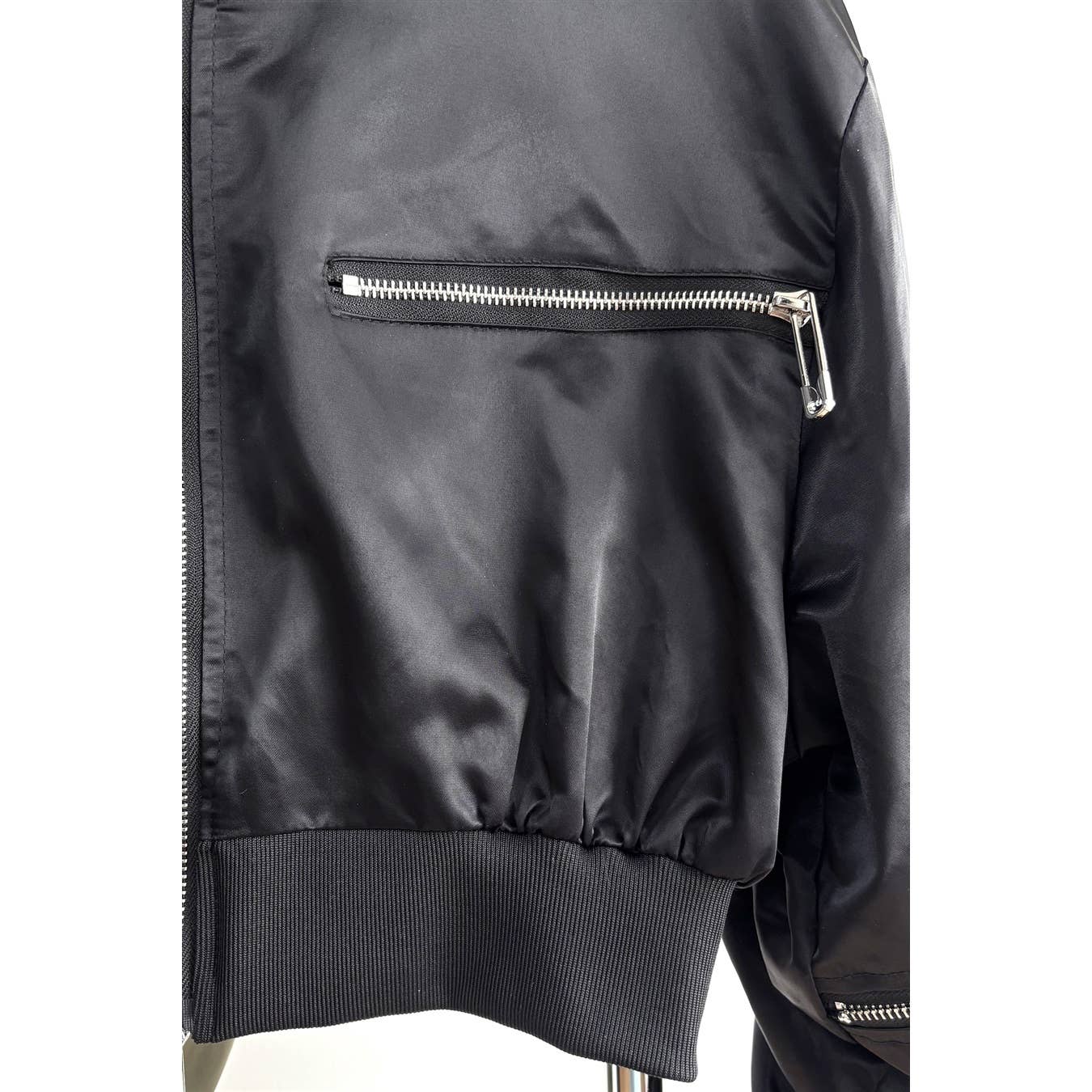 XHHH Inc - Wholesale Jacket - Women's - X0039LT Ruched Sleeve Cropped Bomber Jacket7