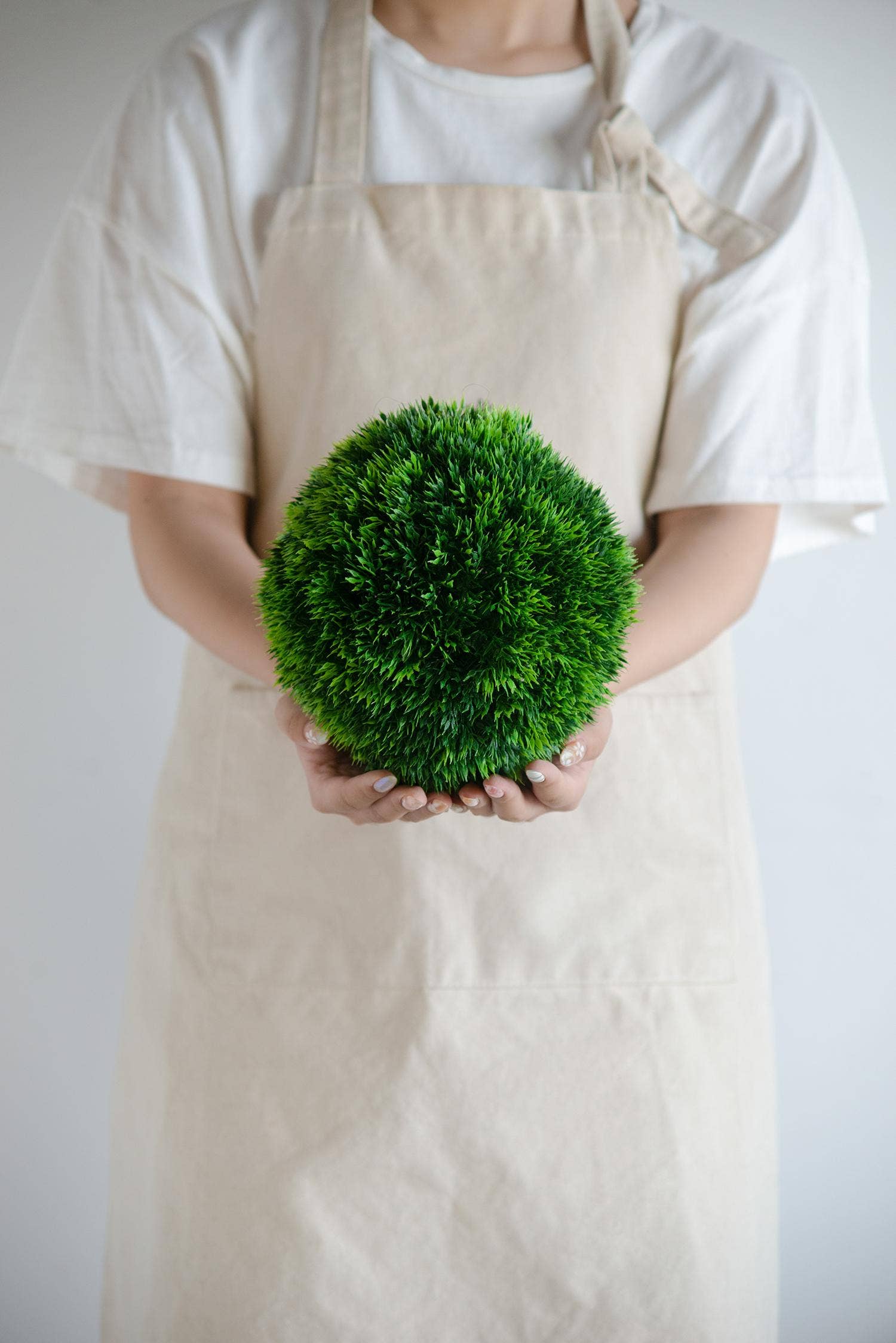 A&B Home Group Inc. - Wholesale Artificial Plant - D7.5" Shorn Grass Ball - Green2