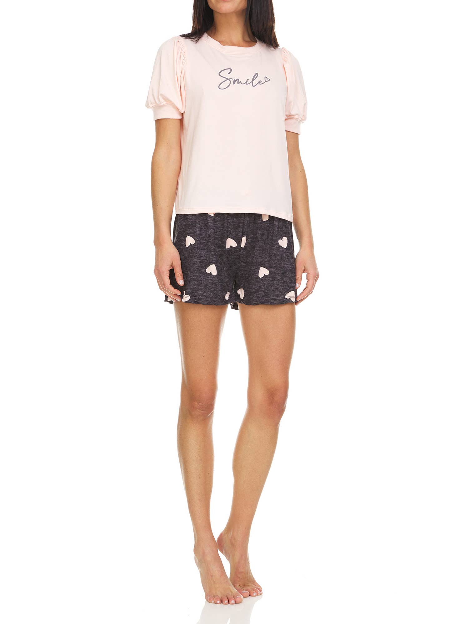 René Rofé - Wholesale Sleepwear Set - Women's - Homeboy Short Pajama Set T0672