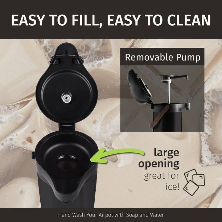 Cresimo - Vente Carafe - Cresimo 3L Airpot à Café Thermique avec Finition en Bois4