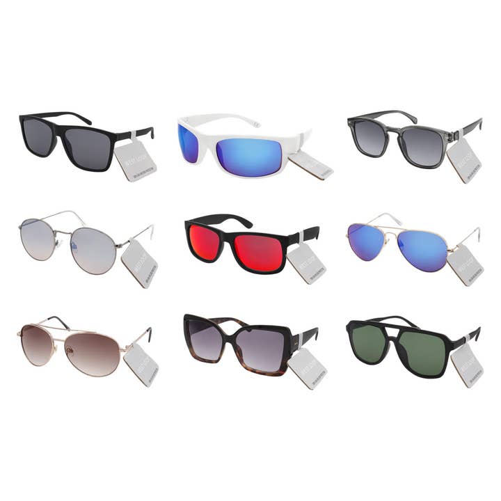 Shark Eyes, Inc - Vendita all'ingrosso Occhiali da sole - Uomo - Occhiali da sole Foster Grant Value Mix, vendita al dettaglio assortita $6,99/$11 1