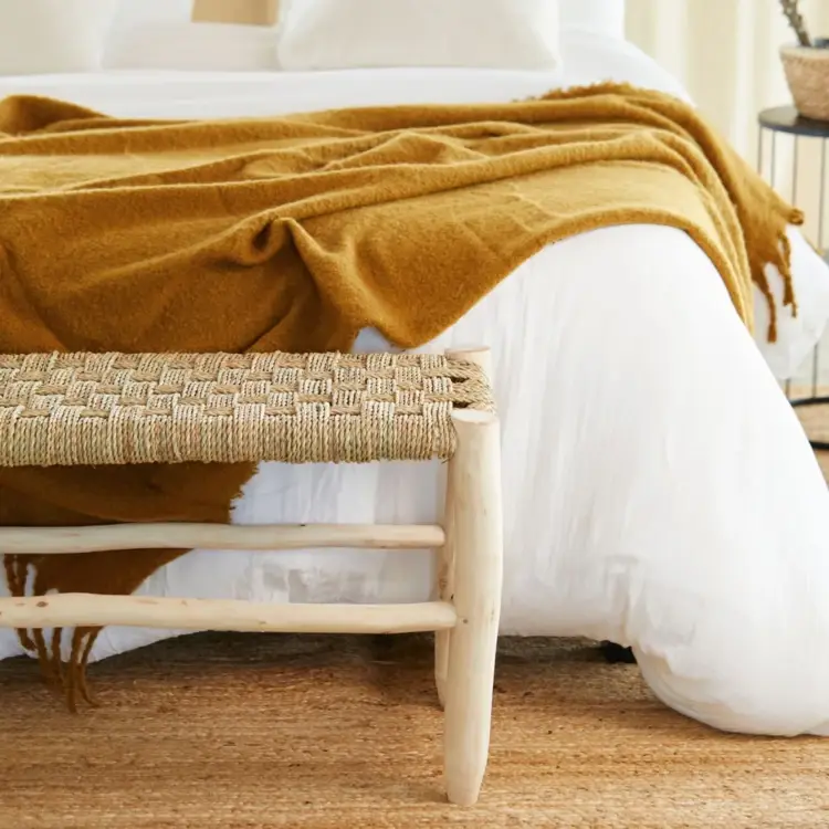 Collection Maroc - Wholesale Bench - Damier Braiding Bench 80 cm1