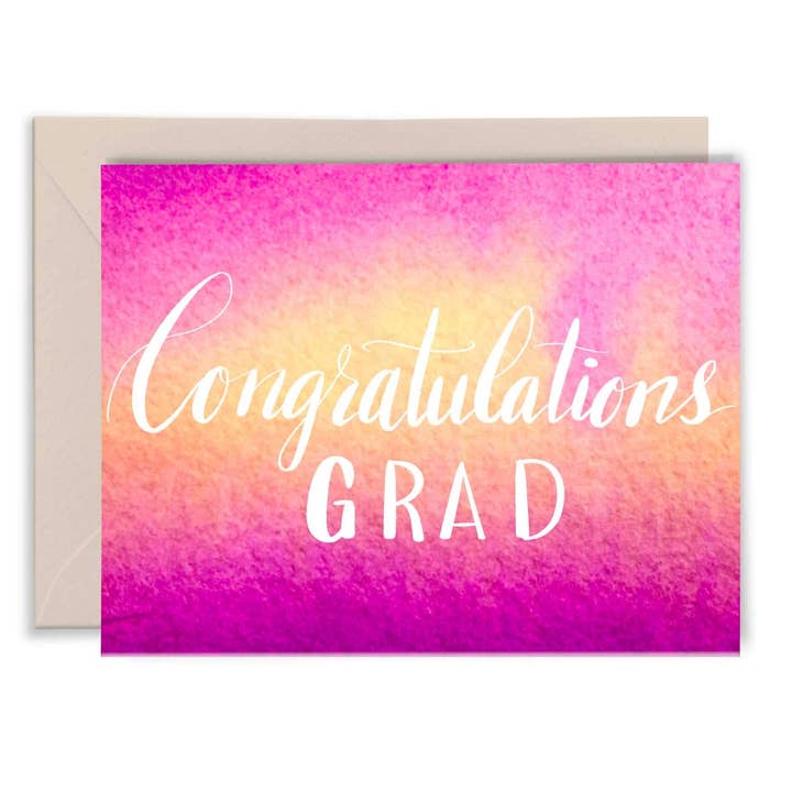 Tillykke Graduation Card - Elise Watness serien for engroshandel hos Apricity Press