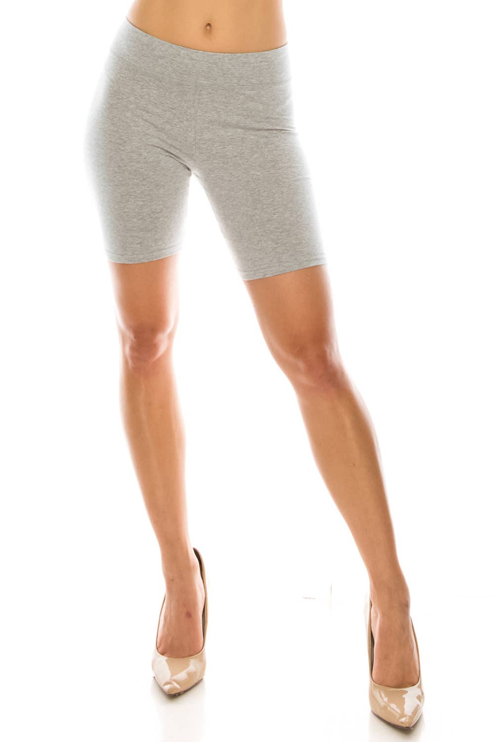 Color 5 - Vendita all'ingrosso Pantaloncini sportivi - Donna - Pantaloncini da motociclista a vita alta in spandex di cotone e leggings al ginocchio5