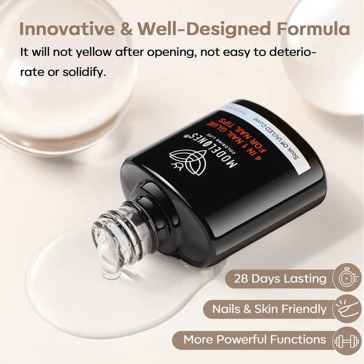 Modelones - Wholesale Nail hardener/strengthener - 4-In-1 Multi-Functional Nail Glue Gel For Tips 15ml7