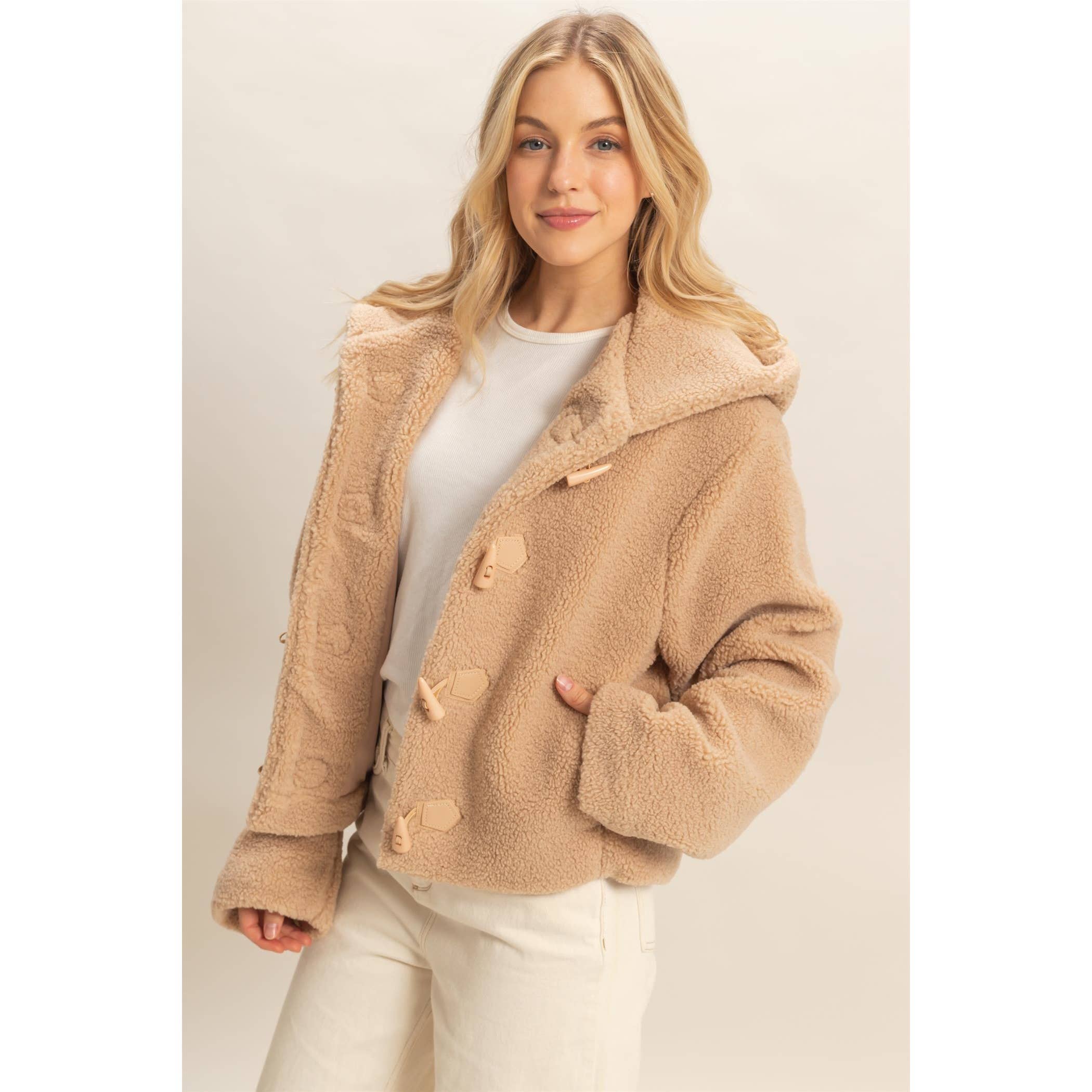HYFVE – wholesale Jacka - Dam – Jacka med detaljerade huvor och knäppning i sherpa-stil4