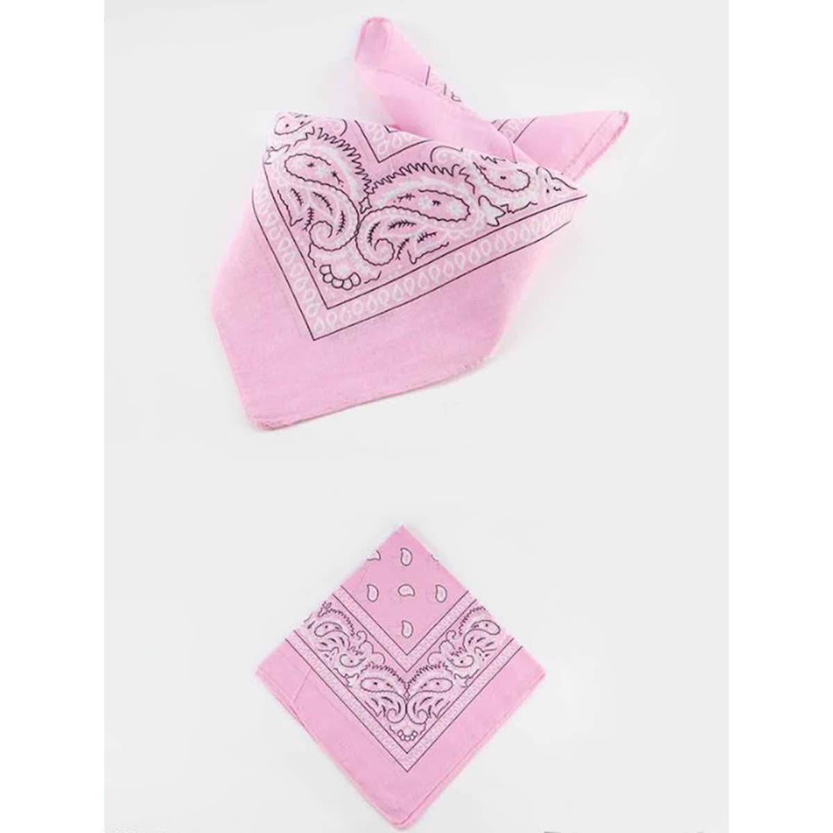 ROSE Bandanas à motif cachemire rose en vente sur Faire4