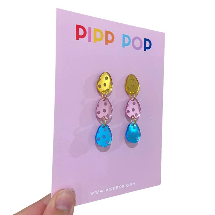 Pipp Pop - Wholesale Dangle Earrings - Easter Egg Dangles1