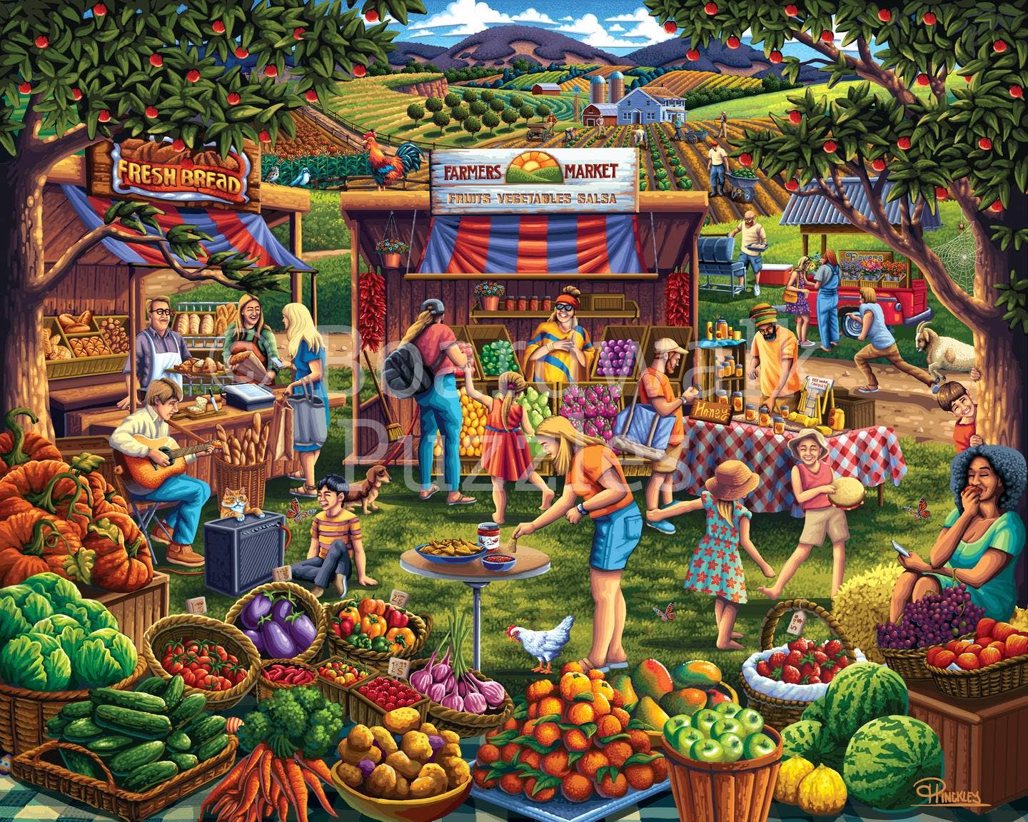 Boardwalk Puzzle Company - Wholesale Puzzle - Adult - Farmers Market - 500 Piece1