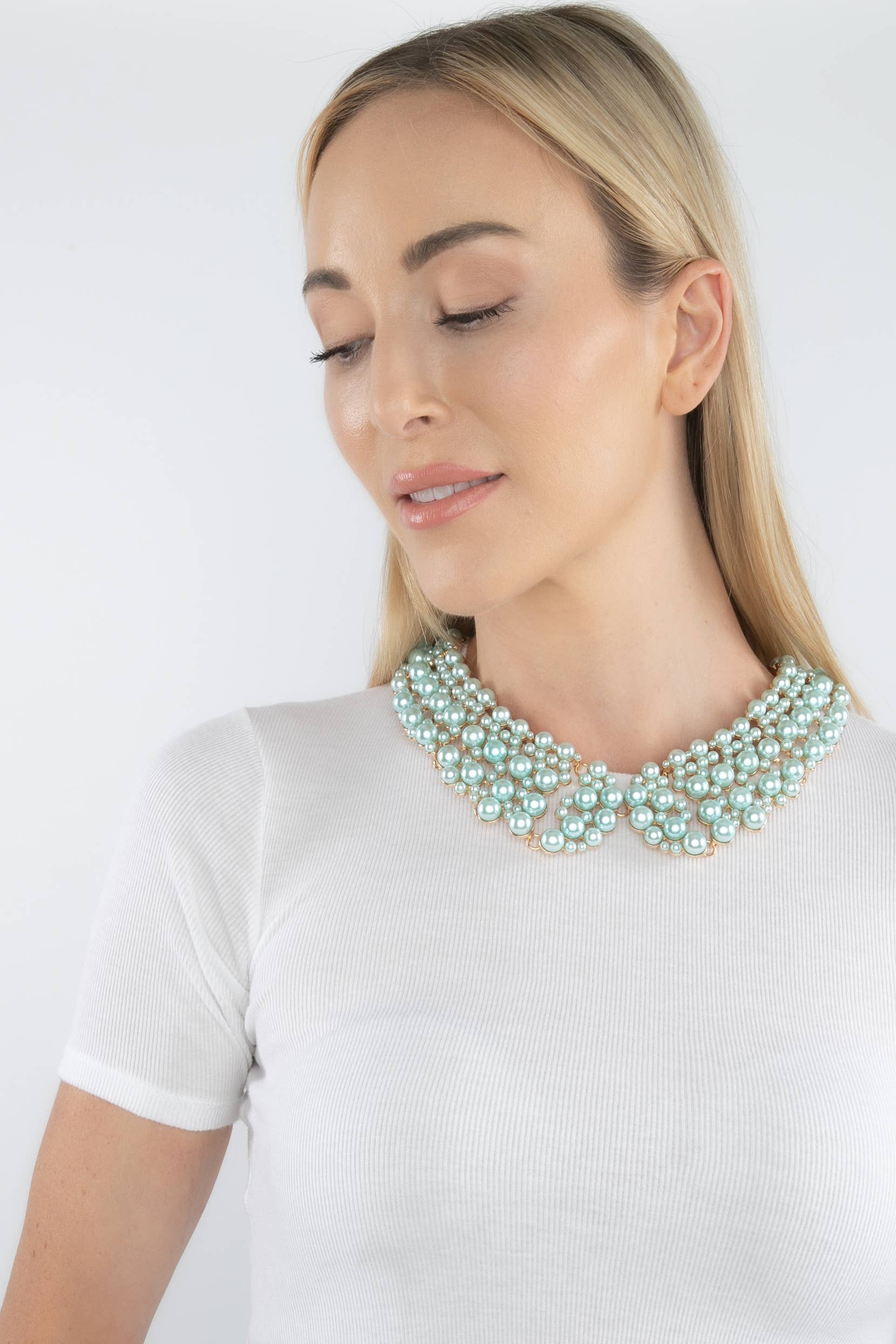 Eye Candy Los Angeles - Vente Collier de perles - Collier Diana - Vert menthe1