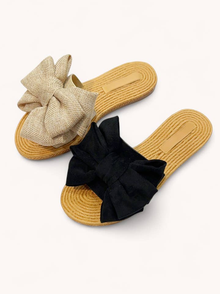 CCOCCI - Wholesale Sandals - Women's - ATHENA-24 BIG BOW RIBBON LIGHTWEIGHT FOAM SANDALS1