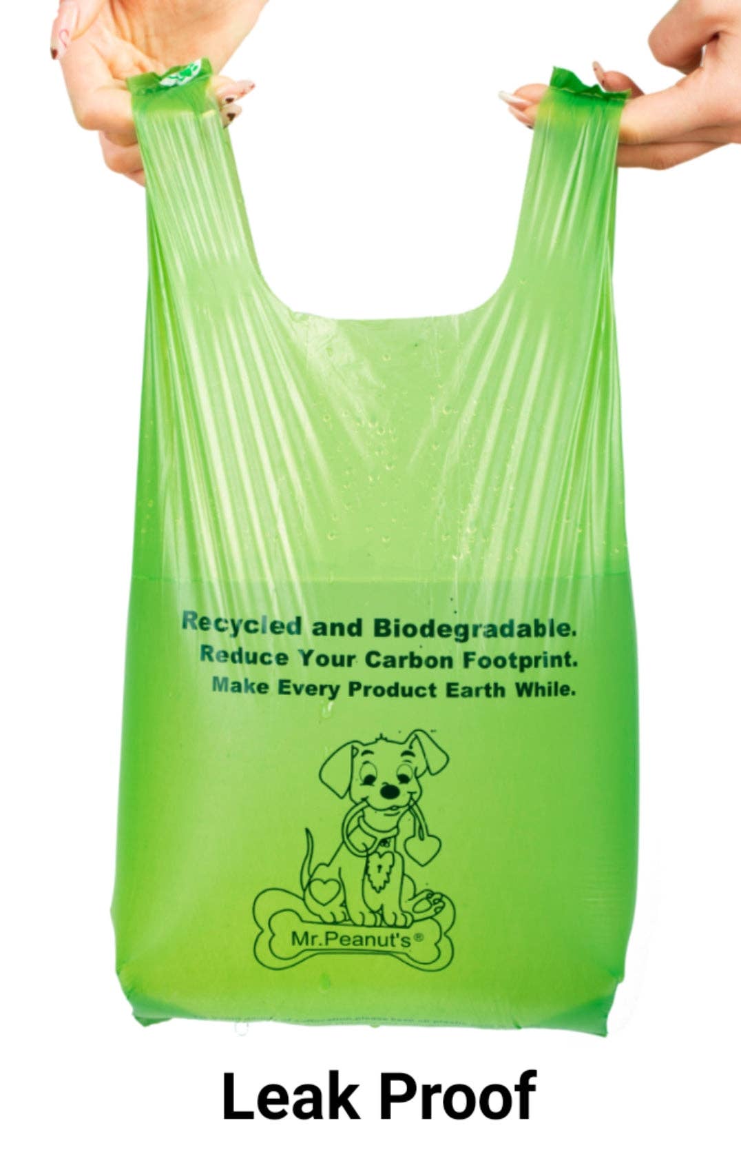 Mr. Peanut's – wholesale Pet poo bag – Mr. Peanut's XL Pooper Scooper Sized 13X11" BioDegradable BioPlastic Recycled Plant Based Waste Bags - 160 Count4