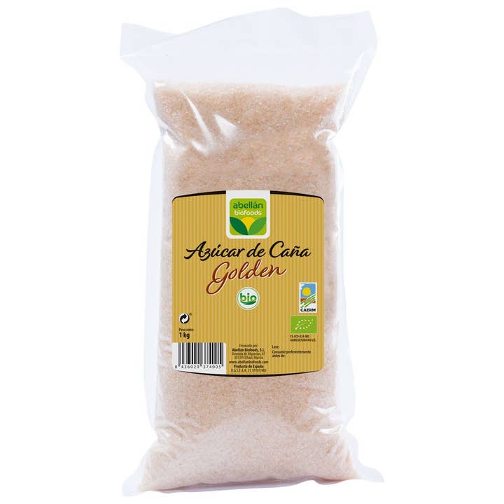 Golden Cane Sugar 1 Kg BIO for wholesale by Abellán Biofoods