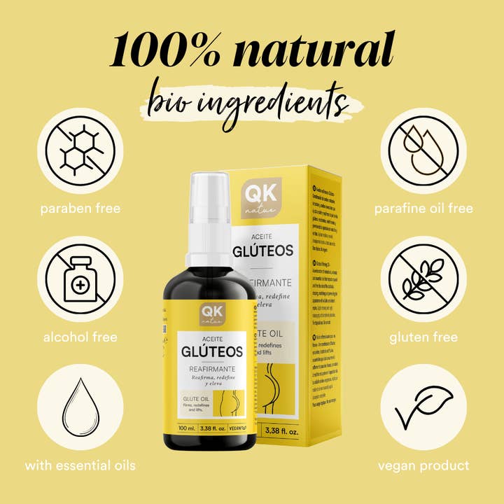 Qknatur - Wholesale Bath/Body Oil - QKnatur - Firming Oil for Buttocks 100 ml - Firms5