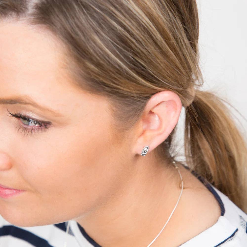 Patsy Kane | Nautical - Wholesale Stud/Post Earrings - New England Dory Earrings 14kt gold dipped5