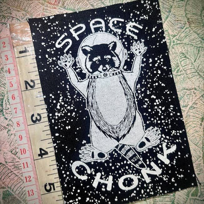 Three Raccoons - Wholesale Patch - Space Chonk, Raccoon space traveler patch.5