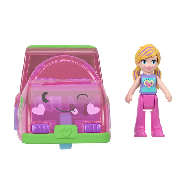 Toysmith - Wholesale Toy Set - Kids - Mattel Polly Pocket Pollyville Cars 2-Pack
