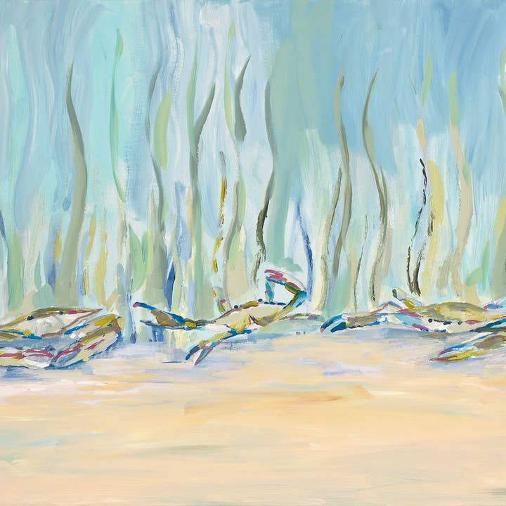 Bay Blues Print for wholesale by Kim Hovell Art