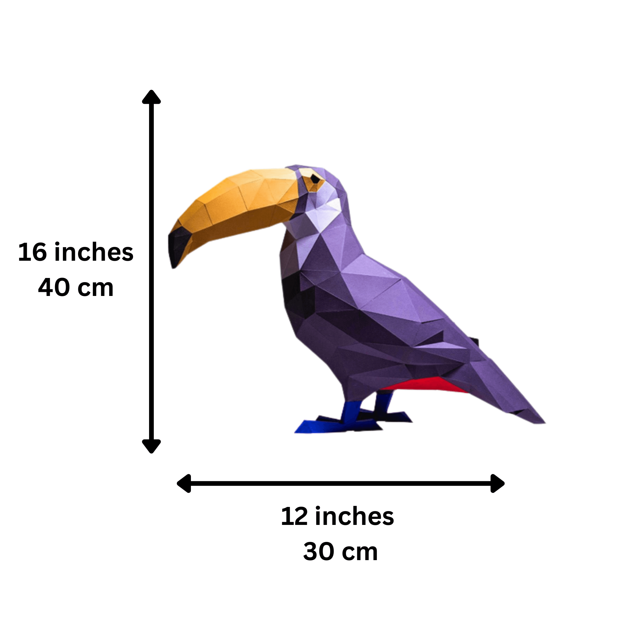 PAPERCRAFT WORLD - Wholesale DIY Craft Kit - Toucan 3D Paper Art Origami Model, Bird PaperCraft Kit5