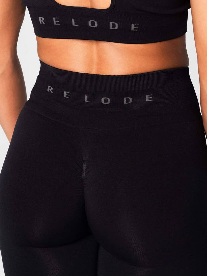 Relode AB - Wholesale Athletic/Lounge Leggings - Women's - Prime Scrunch Tights - Black3