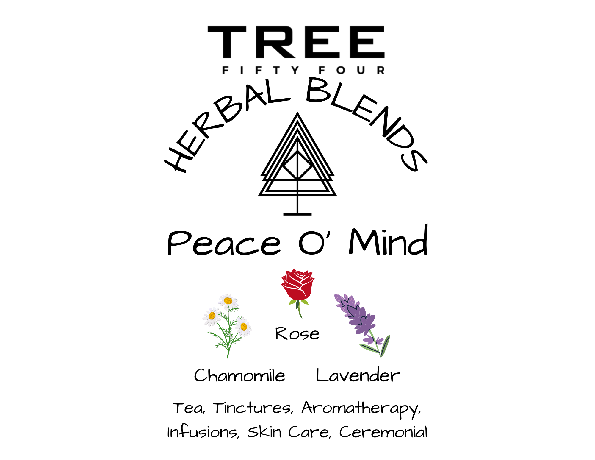 Tree Fifty Four - Wholesale Loose Tea - Peace O' Mind Herbal Tea Blend | 2oz - 1 KG | Bulk Tea2