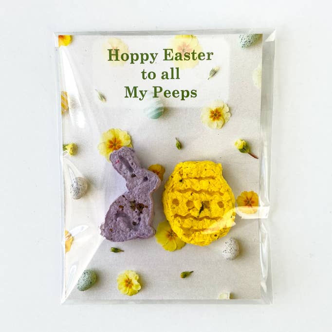 Hoppy Easter To All My Peeps Seed Bomb Set for wholesale by Papercraft Miracles LLC