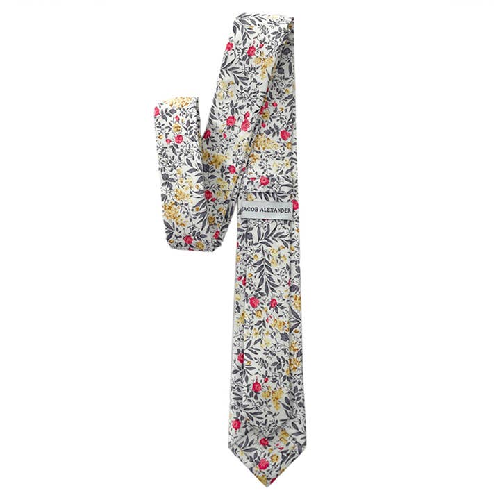 Jacob Alexander - Wholesale Necktie - Men's - Men's Tropic Bouquet Floral Tie9