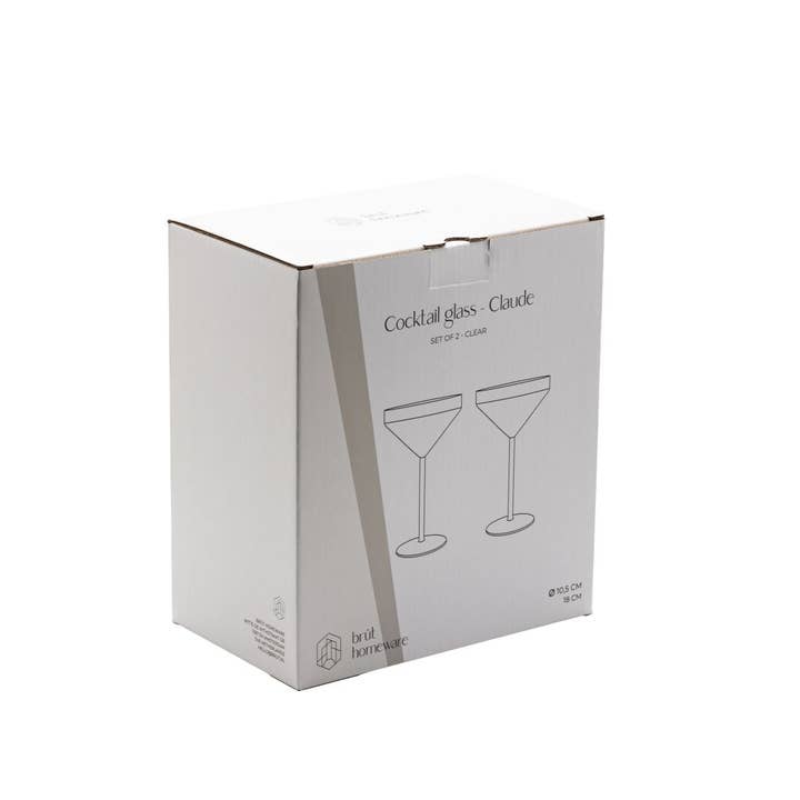 Brût Home and Glassware - Wholesale Cocktail/Liquor Glass - Cocktail Glass Claude | set of 2 | clear | Martini glasses4