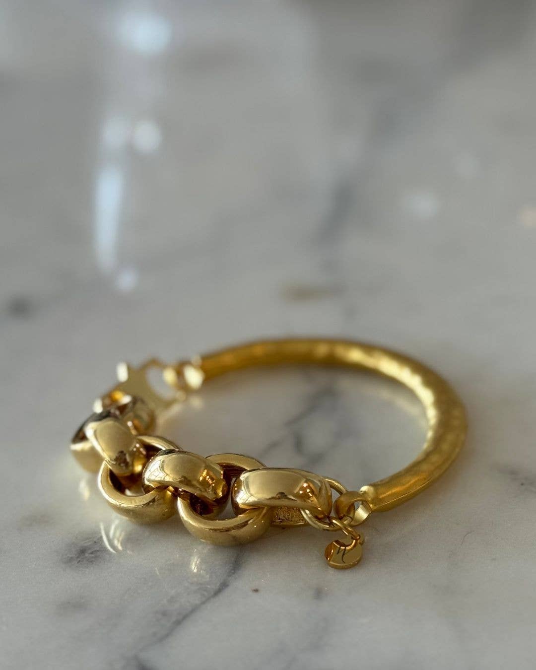 WILYMI Jewelry Co - Wholesale Link & Chain Bracelet - 18k & 24k Gold Filled Bracelet | High Shine + Brushed Finish2